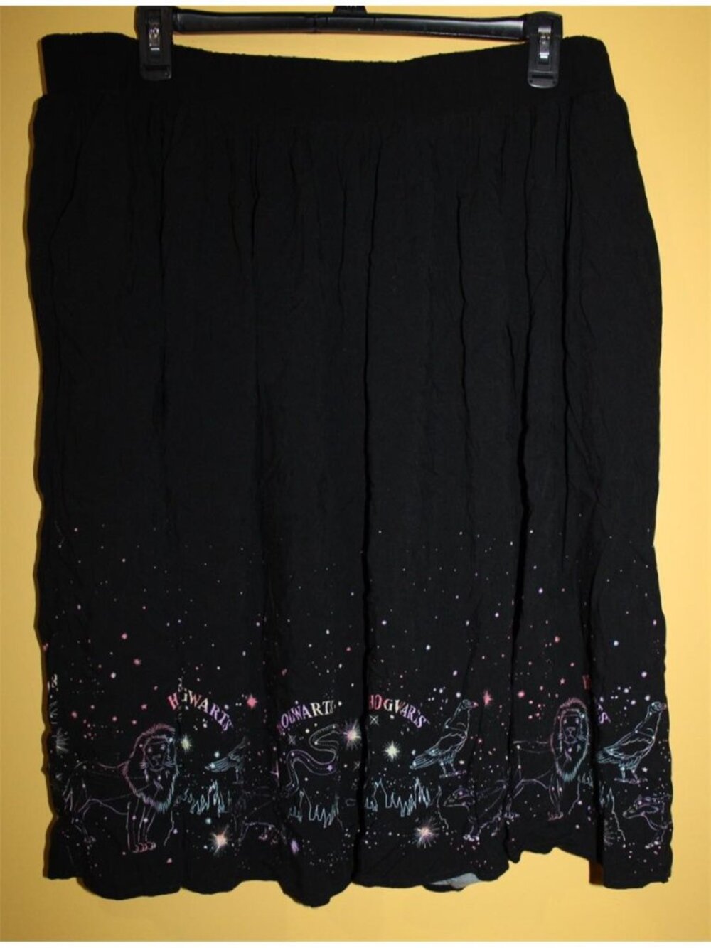 Torrid Harry Potter 4x Black Elastic Waist Skirt Challis Constellation 4